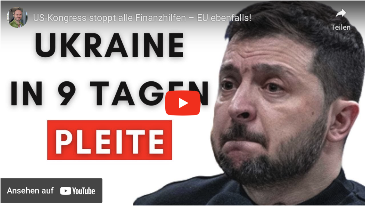 US-Kongress stoppt alle Finanzhilfen – EU ebenfalls!