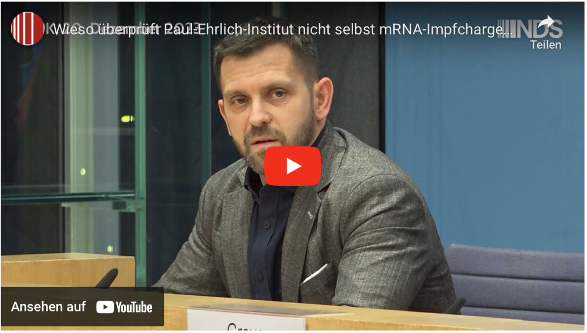 Wieso überprüft Paul-Ehrlich-Institut nicht selbst mRNA-Impfchargen von Pfizer auf Fremd-DNA?