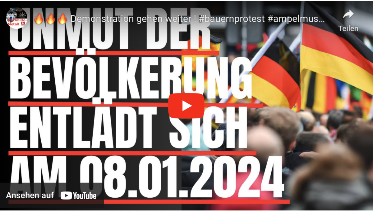 Demonstration gehen weiter ! #bauernprotest #ampelmussweg