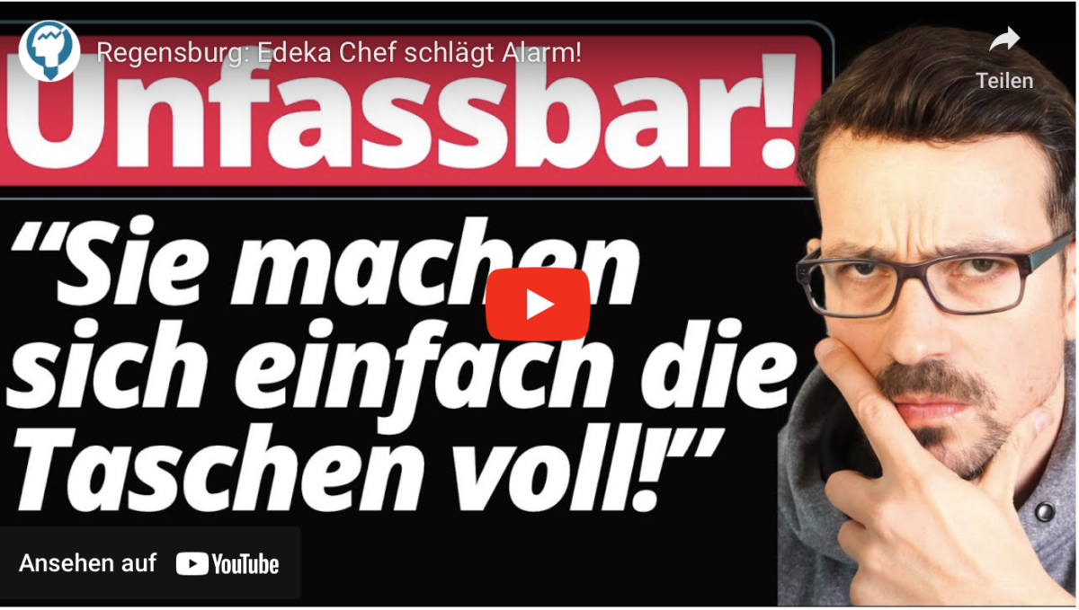 Regensburg: Edeka Chef schlägt Alarm! Sie machen sich die Taschen voll!“