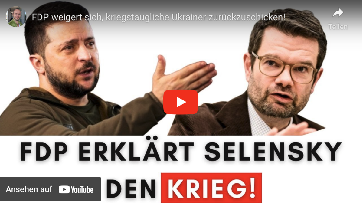 FDP weigert sich, kriegstaugliche Ukrainer zurückzuschicken!