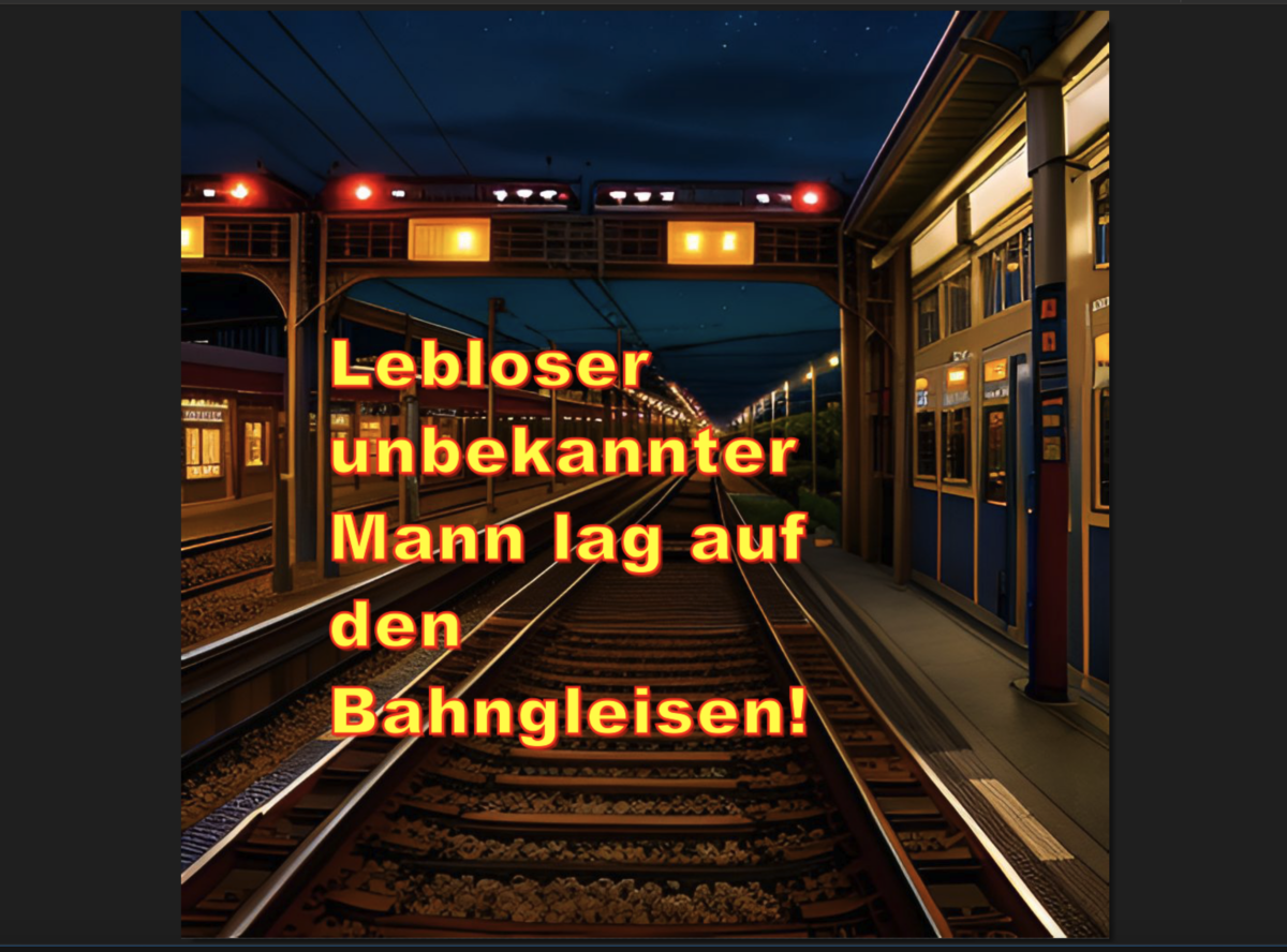 Düsseldorf: Lebloser unbekannter Mann lag auf den Bahngleisen!