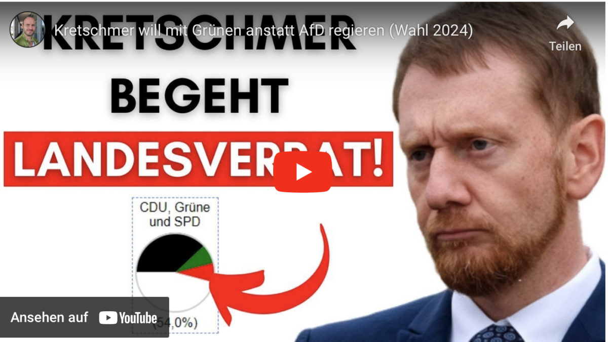 Kretschmer will mit Grünen anstatt AfD regieren (Wahl 2024)