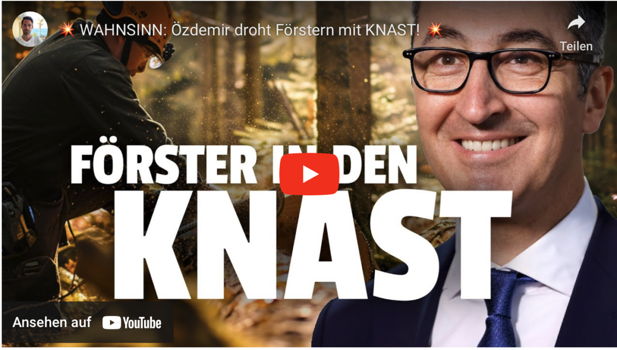 WAHNSINN: Özdemir droht Förstern mit KNAST!