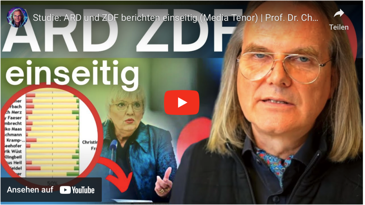 Studie: ARD und ZDF berichten einseitig (Media Tenor)!