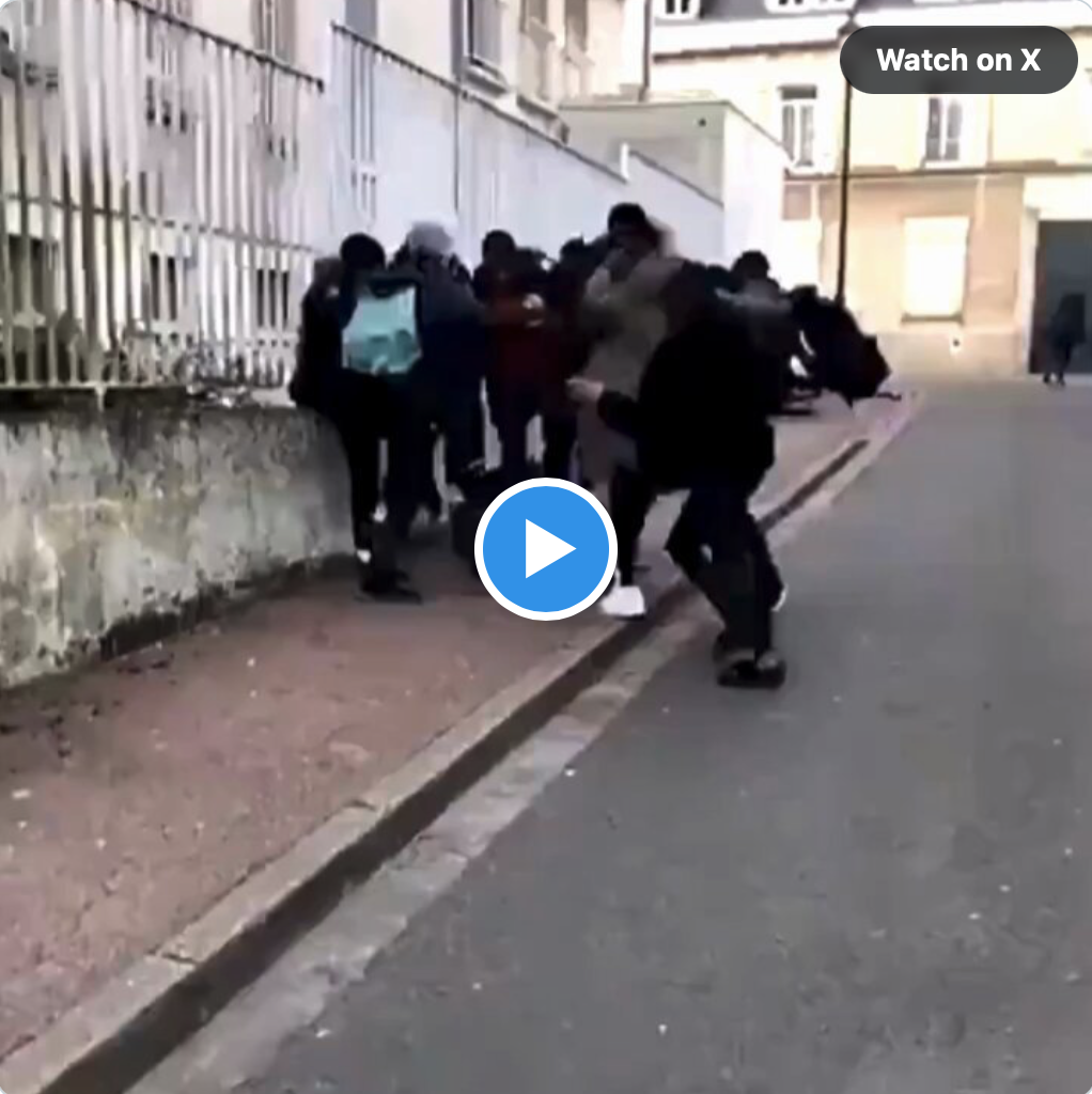 Ein rassistischer Angriff durch Kulturbereicherer in Frankreich, vor nicht allzu langer Zeit. Wäre das Gegenteil der Fall gewesen, hätte man jahrzehntelang darüber gesprochen.