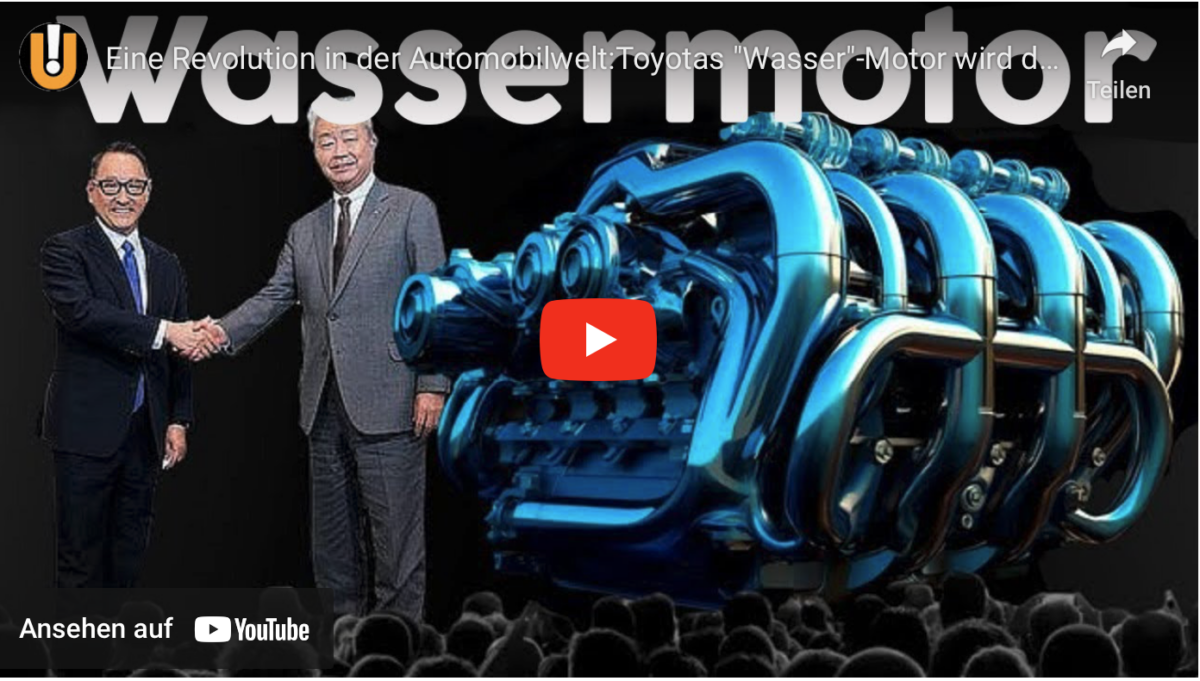 Eine Revolution in der Automobilwelt:Toyotas „Wasser“-Motor wird die gesamte Autoindustrie zerstören!