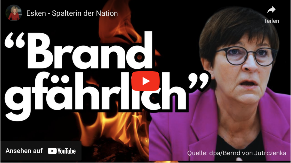Esken-Skandal – Spalterin der Nation!