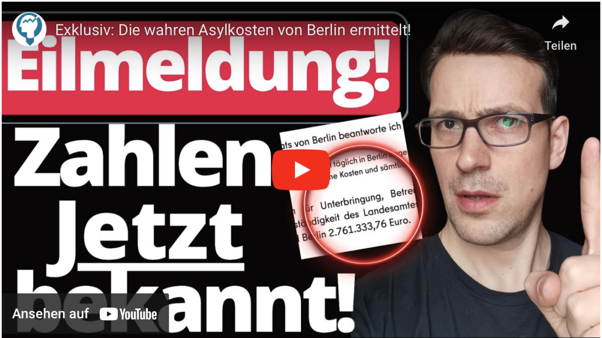 Exklusiv: Die wahren Facharbeiter und Asylkosten von Berlin ermittelt!