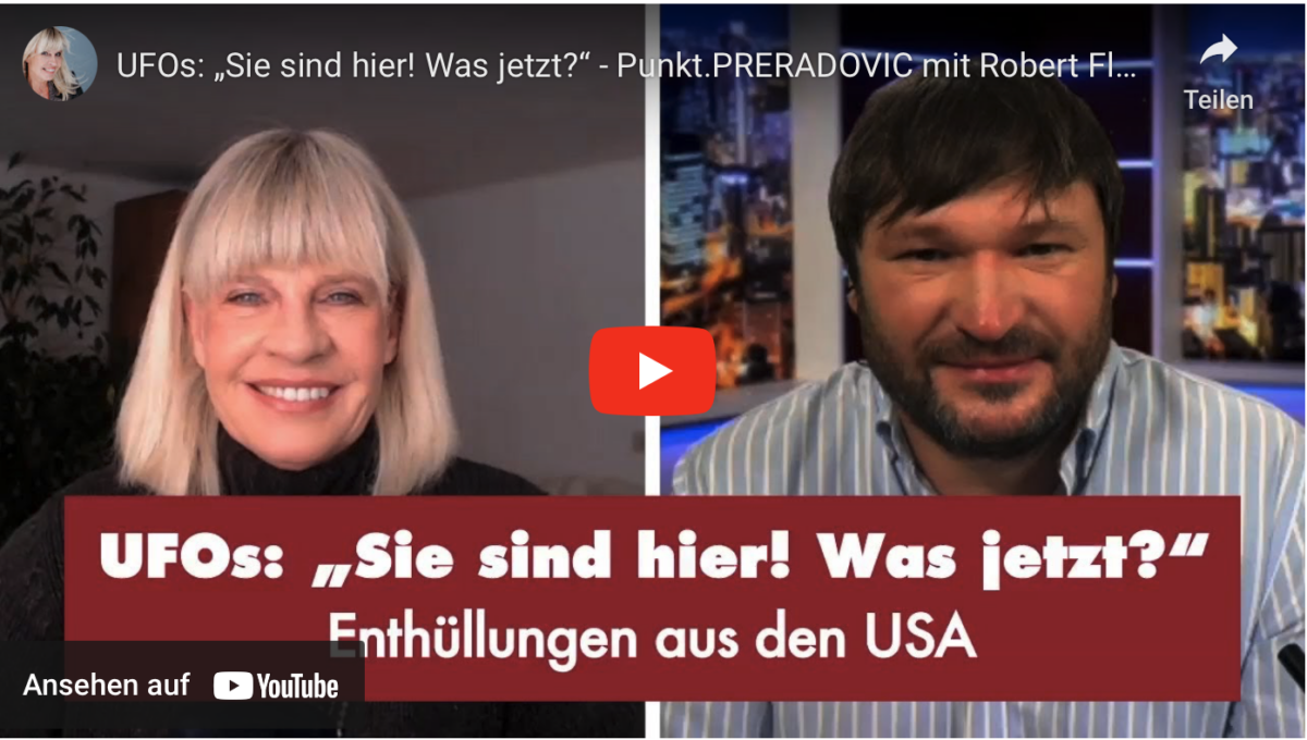 UFOs: „Sie sind hier! Was jetzt?“ – Punkt.PRERADOVIC mit Robert Fleischer