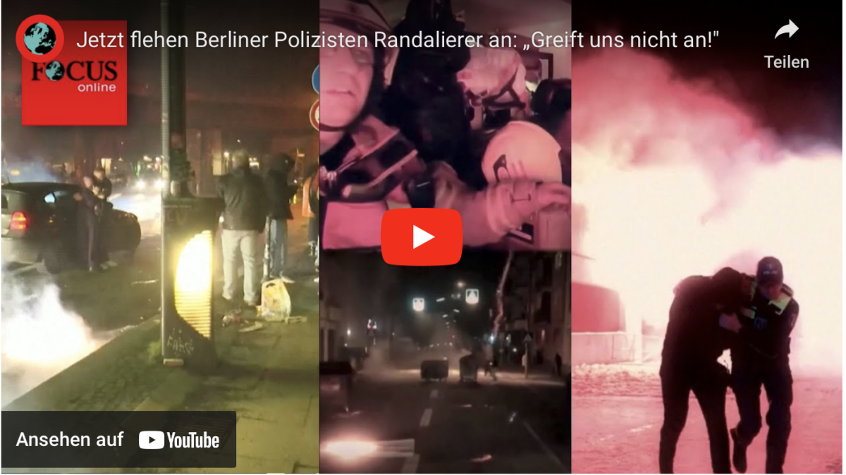 Jetzt flehen Berliner Polizisten Randalierer an: „Greift uns nicht an!“