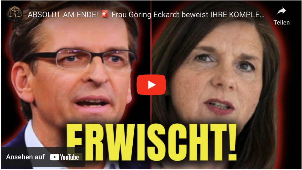 ABSOLUT AM ENDE! Frau Göring Eckardt beweist IHRE KOMPLETTE AHNUNGSLOSIGKEIT! | Grüne hassen das!