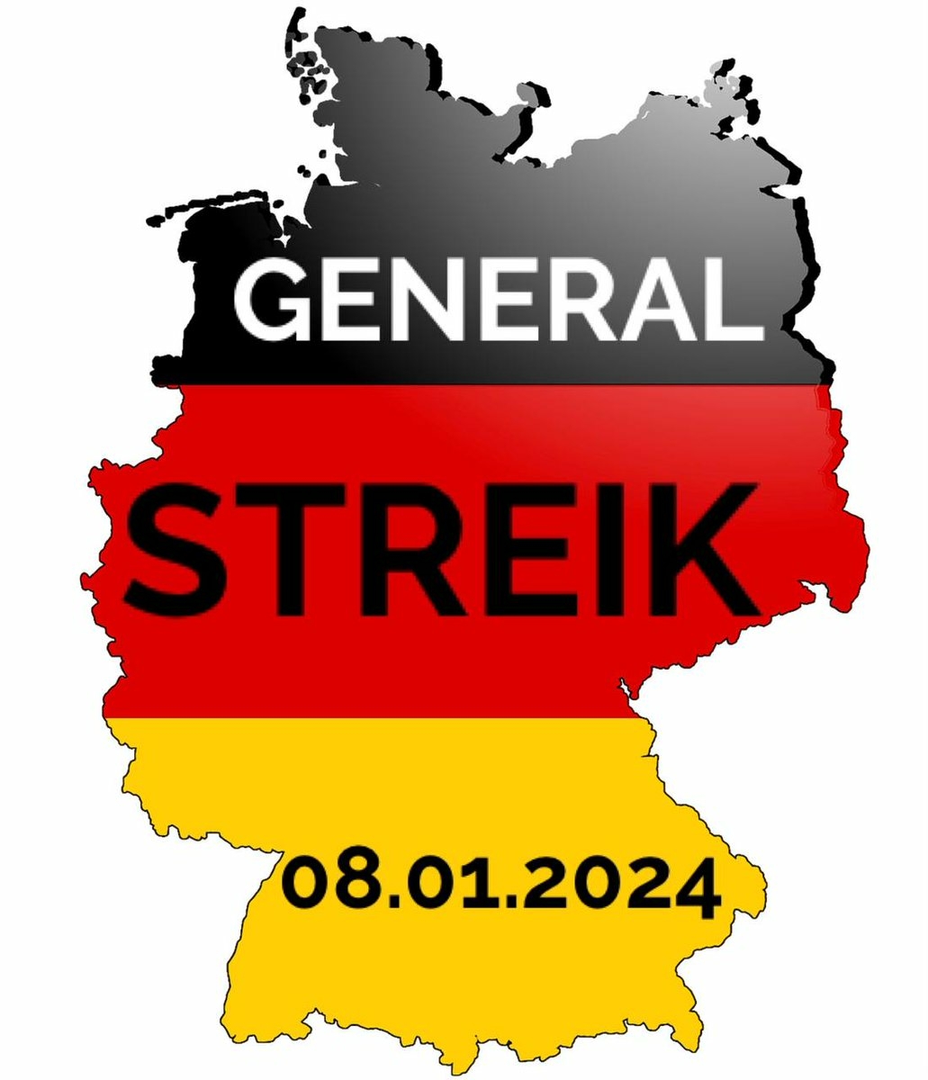 Generalstreik am 08.01.2024 Wir sind dabei! Wo sind die Rentner an diesem Tag???
