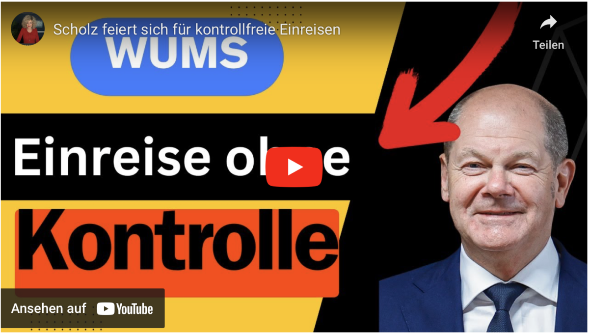 Bundeskanzler Scholz (SPD) feiert sich für kontrollfreie Einreisen!