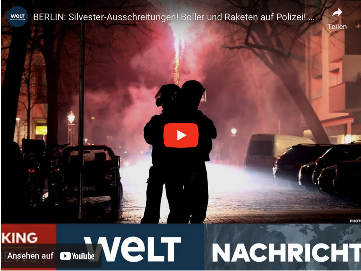 BERLIN: Silvester-Ausschreitungen! Böller und Raketen auf Polizei! Über 300 Festnahmen