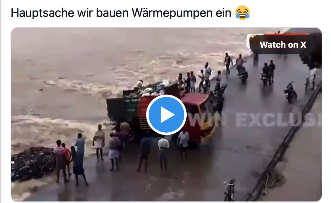 Die Hauptsache Wir bauen Wärmepumpen ein und zahlen CO2-Abgabe bzw. retten das Klima!