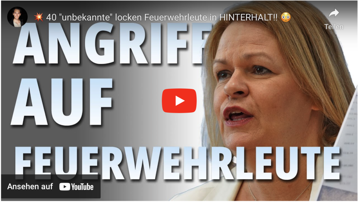 40 „unbekannte“ locken Feuerwehrleute in HINTERHALT!!
