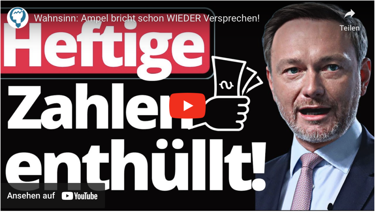 Wahnsinn: Ampel bricht schon WIEDER Versprechen!