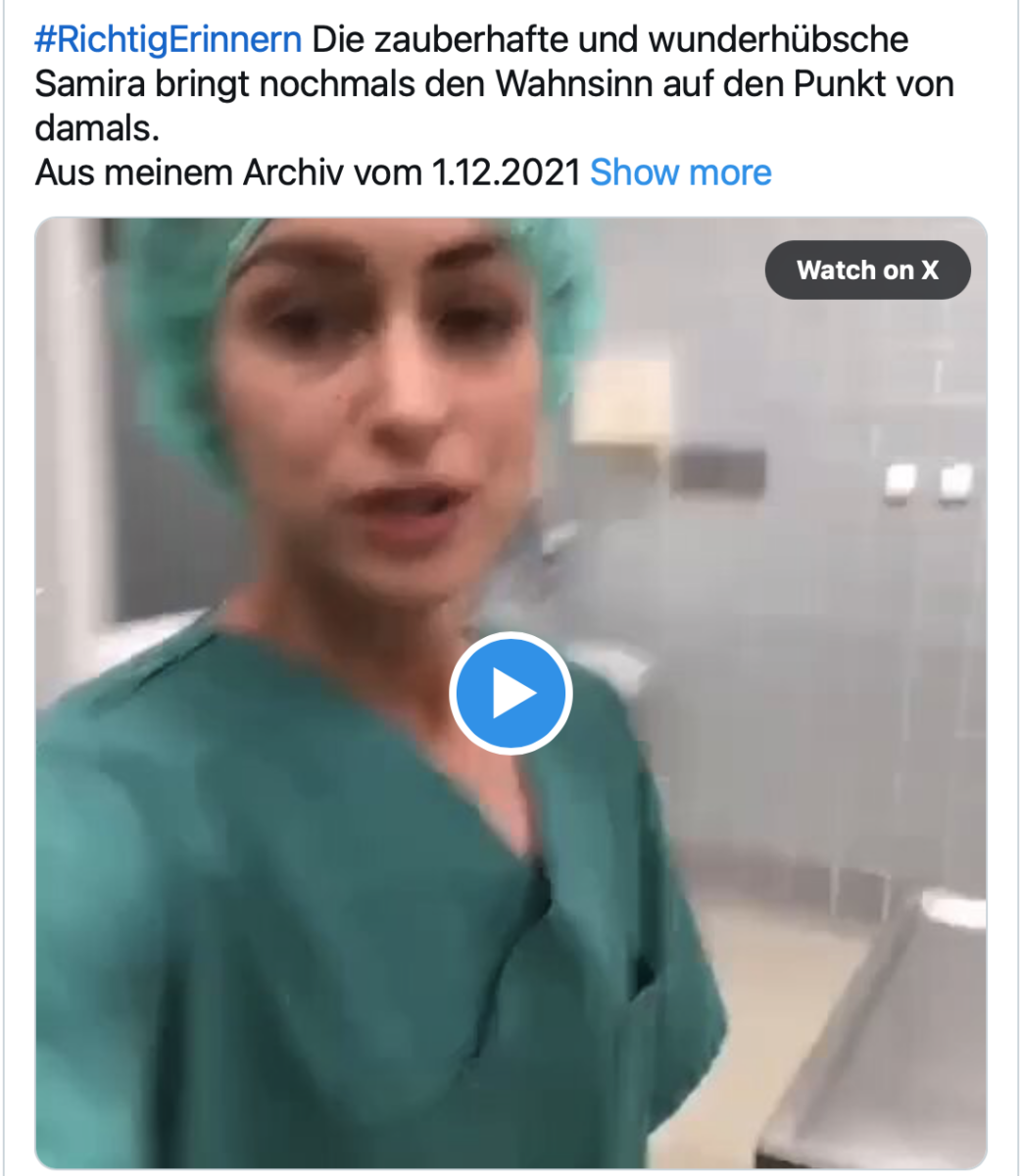 #RichtigErinnern Die zauberhafte und wunderhübsche Samira bringt nochmals den Wahnsinn auf den Punkt von damals.  Aus dem Archiv vom 01.12.2021