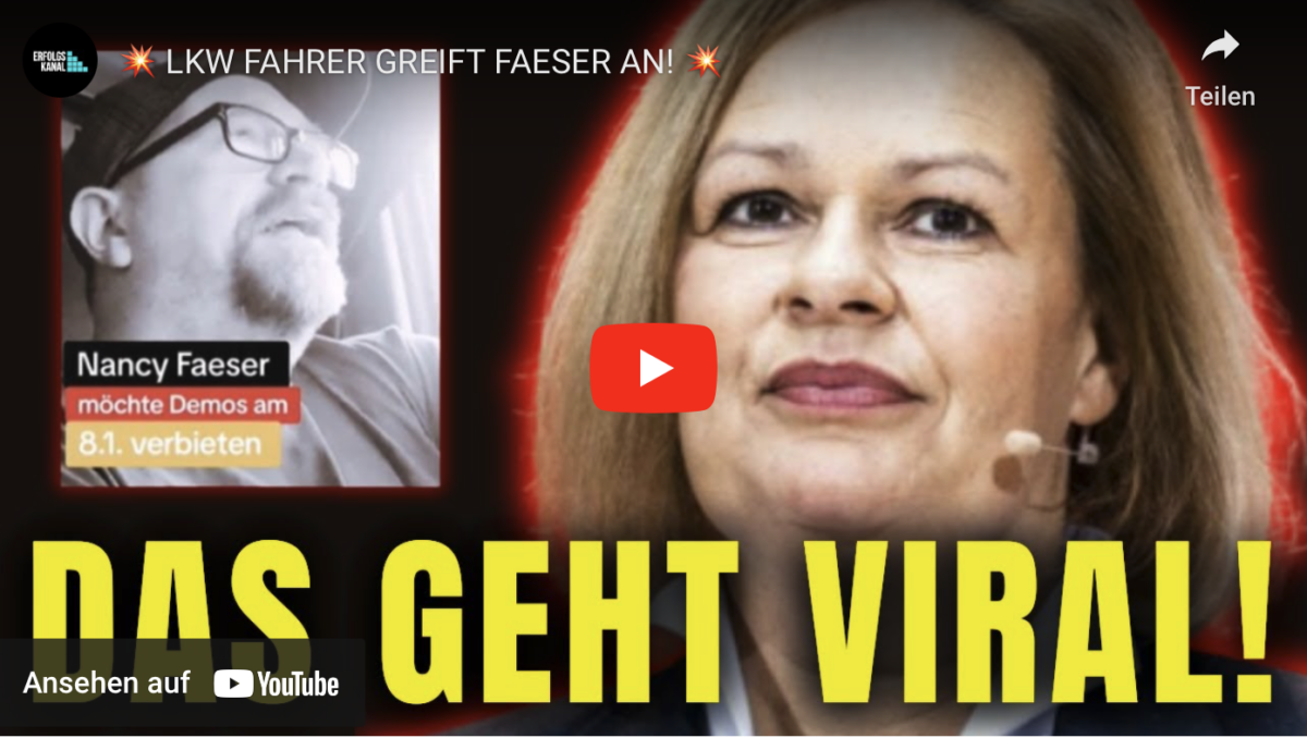 LKW FAHRER GREIFT FAESER AN!