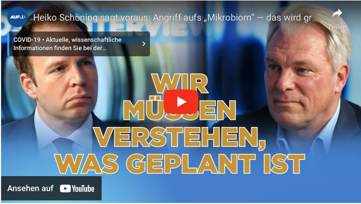 Heiko Schöning sagt voraus: Angriff aufs „Mikrobiom“ — das wird größer als Corona!