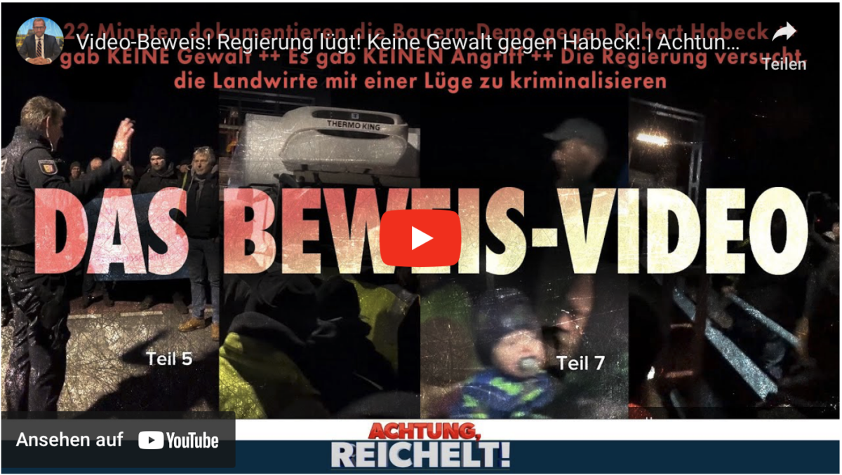 Grundrecht-Skandal durch Desinformation! Video-Beweis! Regierung lügt! Keine Gewalt gegen Habeck!