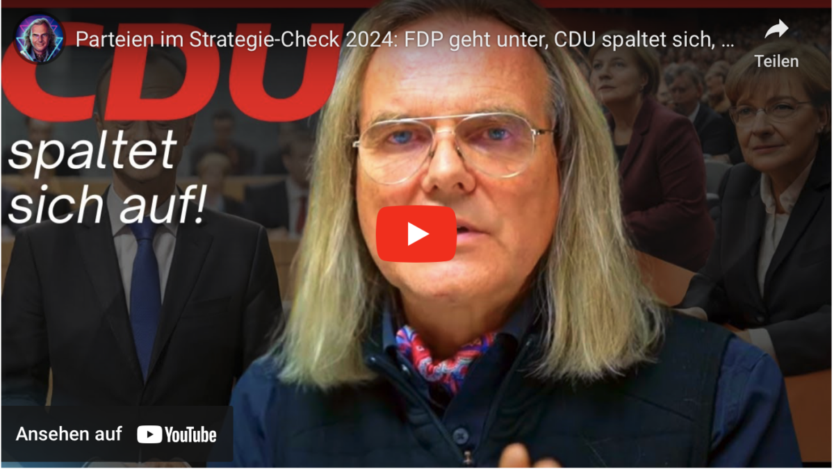 Parteien im Strategie-Check 2024: FDP geht unter, CDU spaltet sich, Grüne sind die Strategen
