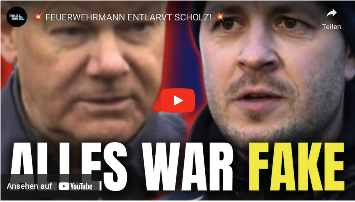 FEUERWEHRMANN ENTLARVT SCHOLZ!