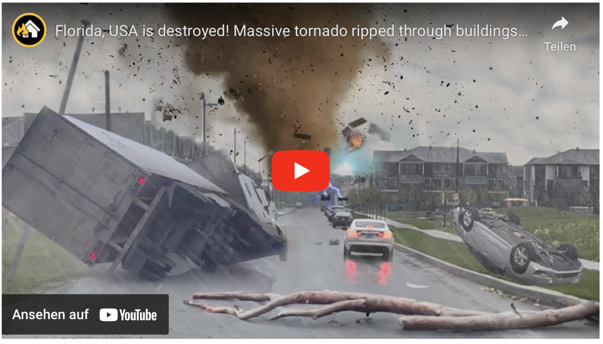 Florida, USA ist zerstört! Ein gewaltiger Tornado fegte durch Gebäude in Fort Lauderdale!