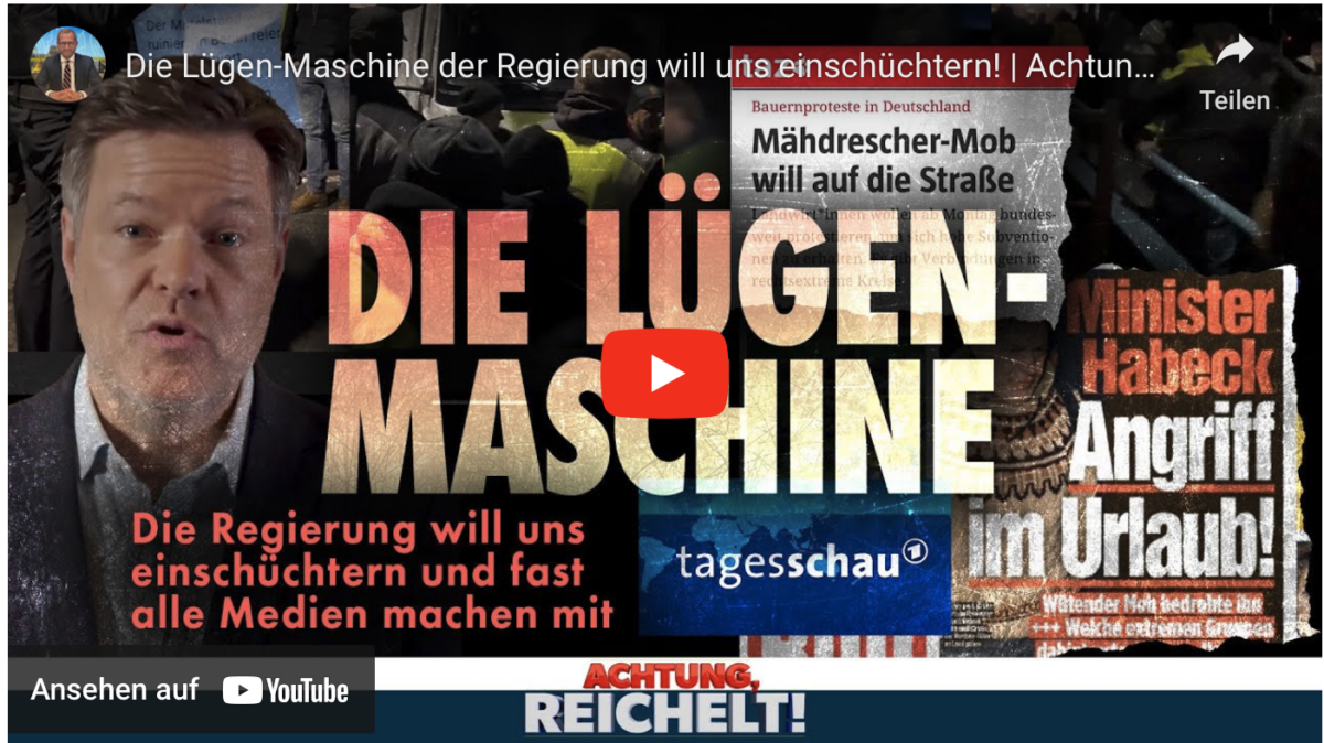 Die Lügen-Maschine der Regierung will uns einschüchtern!