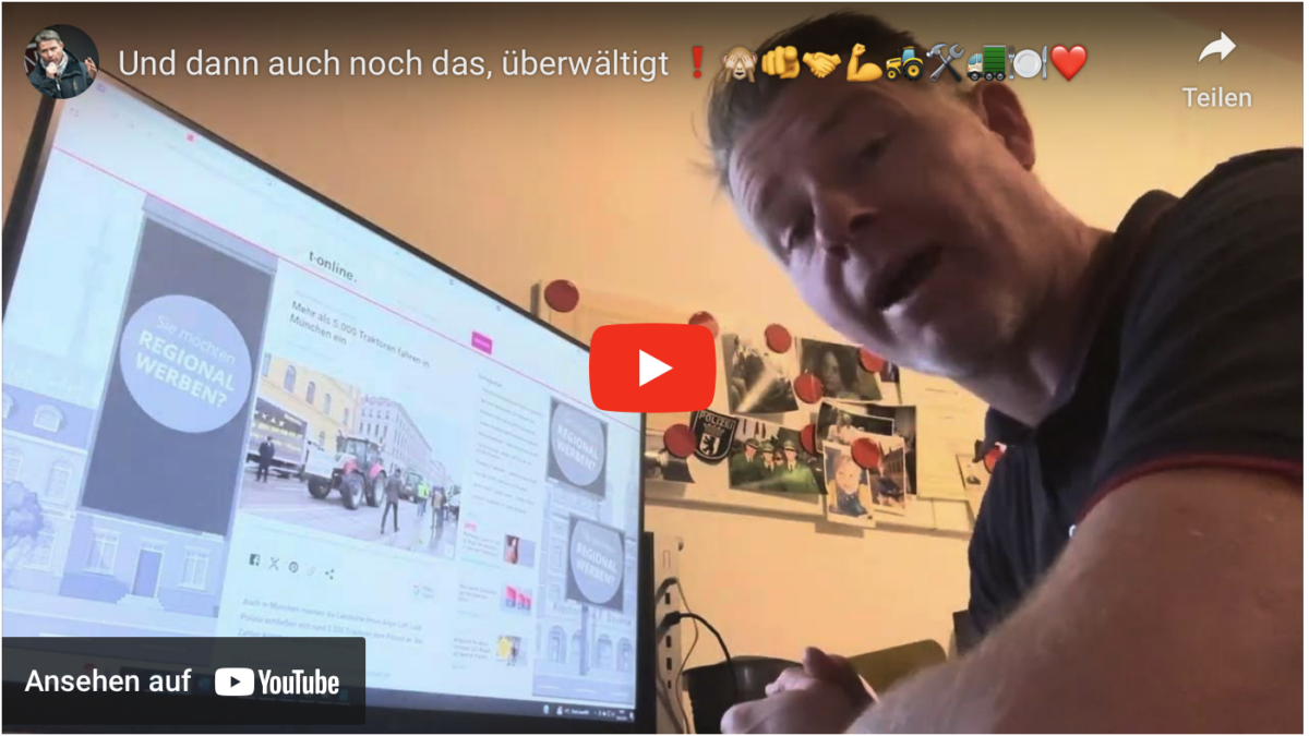 Bauerndemo-Analyse: Und dann auch noch das, überwältigt!