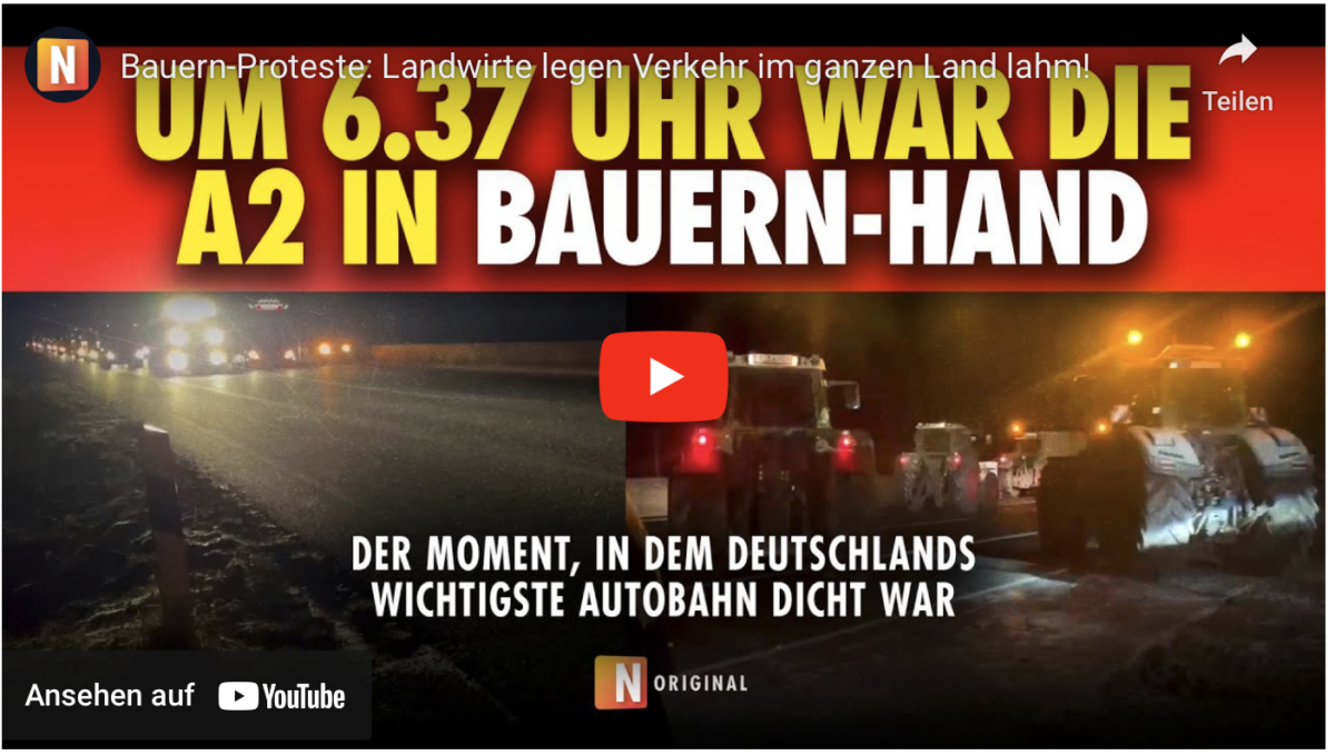 Bauern-Proteste: Landwirte legen Verkehr im ganzen Land lahm!