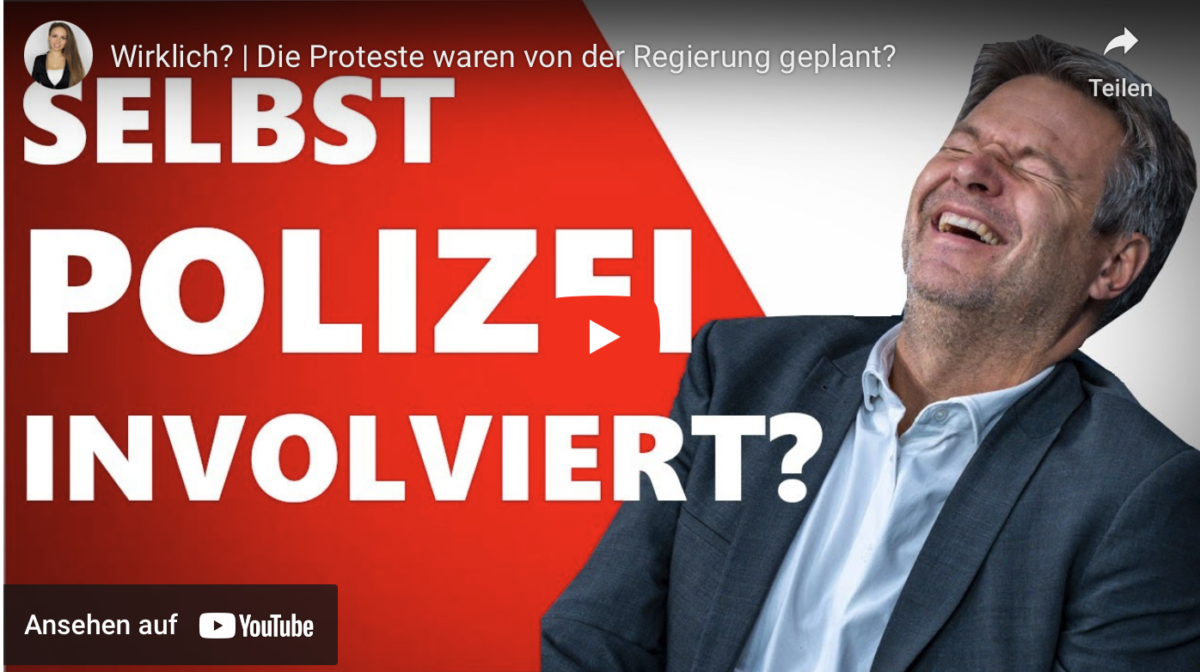 Wirklich? | Die Proteste waren von der Regierung geplant?