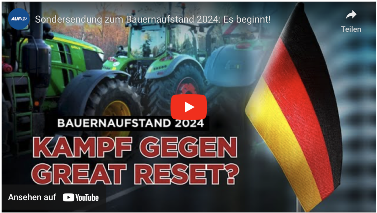 Sondersendung zum Bauernaufstand 2024: Es beginnt!
