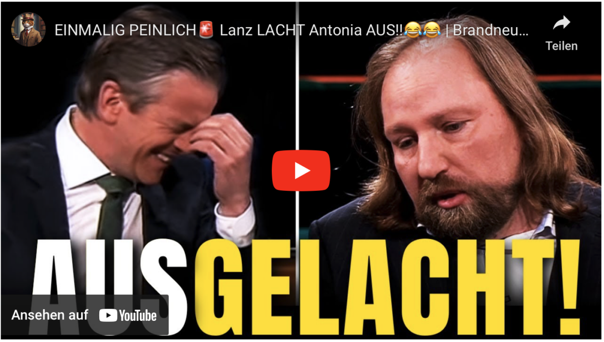 EINMALIG PEINLICH Lanz LACHT Antonia Hofreiter AUS!!