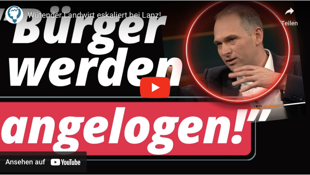Wütender Landwirt eskaliert bei Lanz!