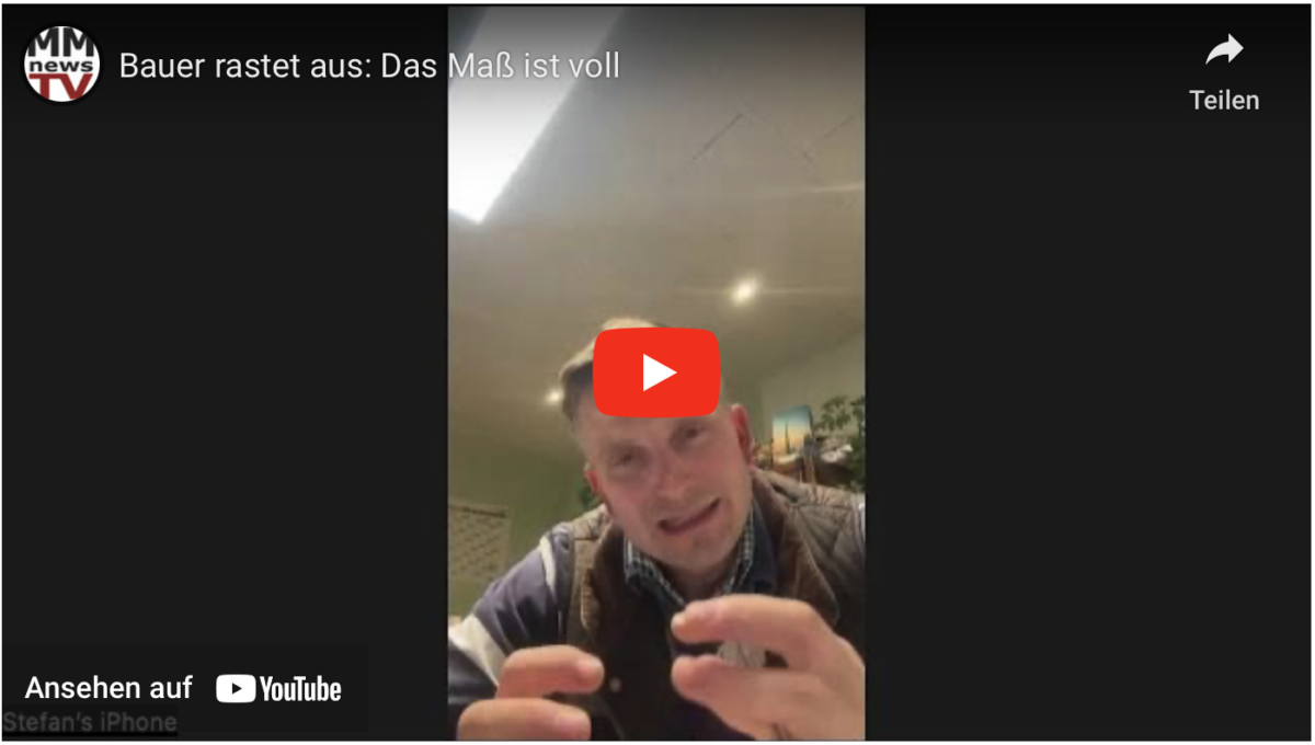 Bauer rastet aus: Das Maß ist voll!