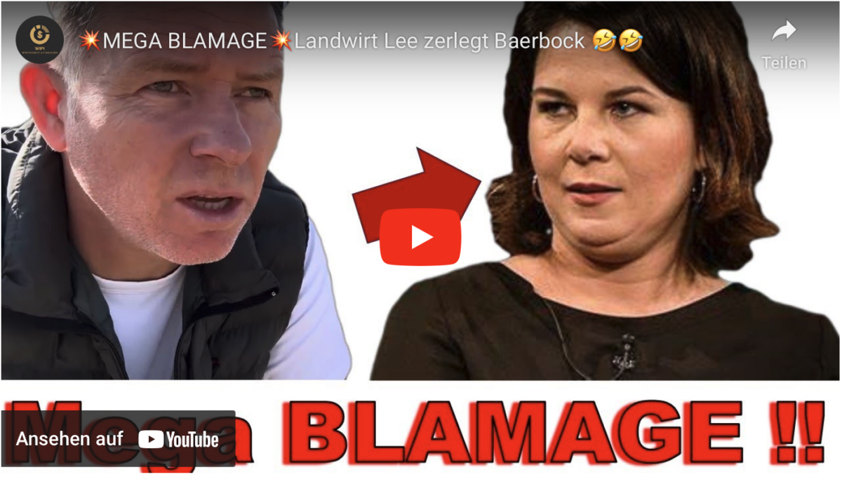 MEGA BLAMAGE! Landwirt Lee zerlegt Baerbock!