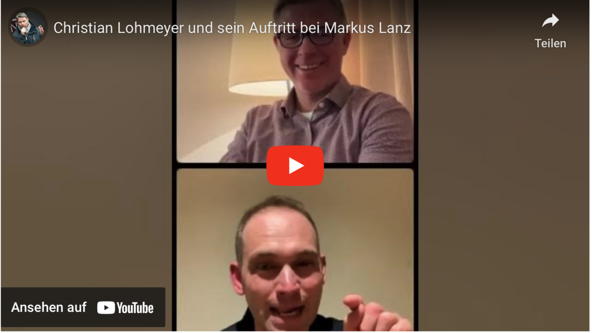 Christian Lohmeyer und sein Auftritt bei Markus Lanz