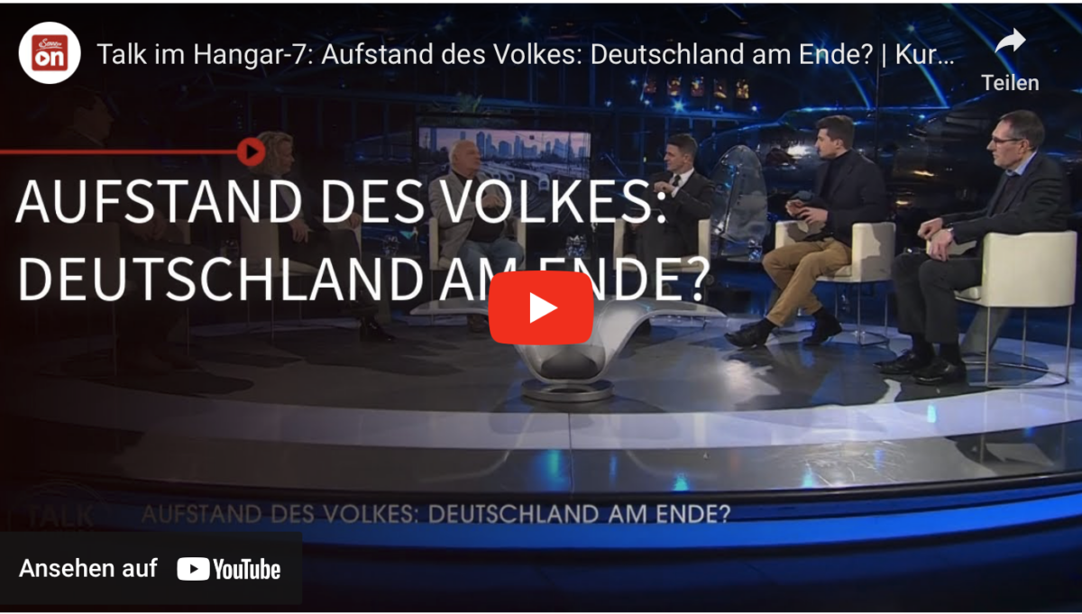 Talk im Hangar-7: Aufstand des Volkes: Deutschland am Ende?