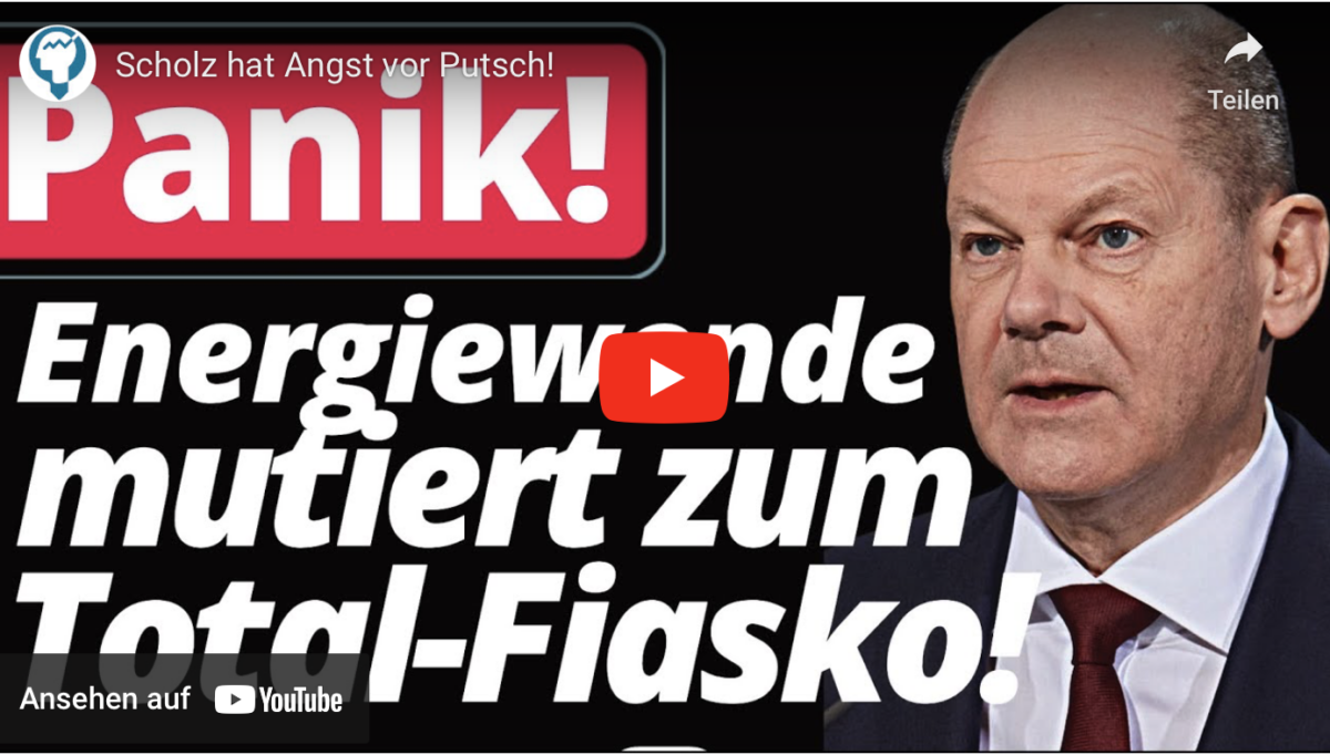 Scholz hat Angst vor Putsch!