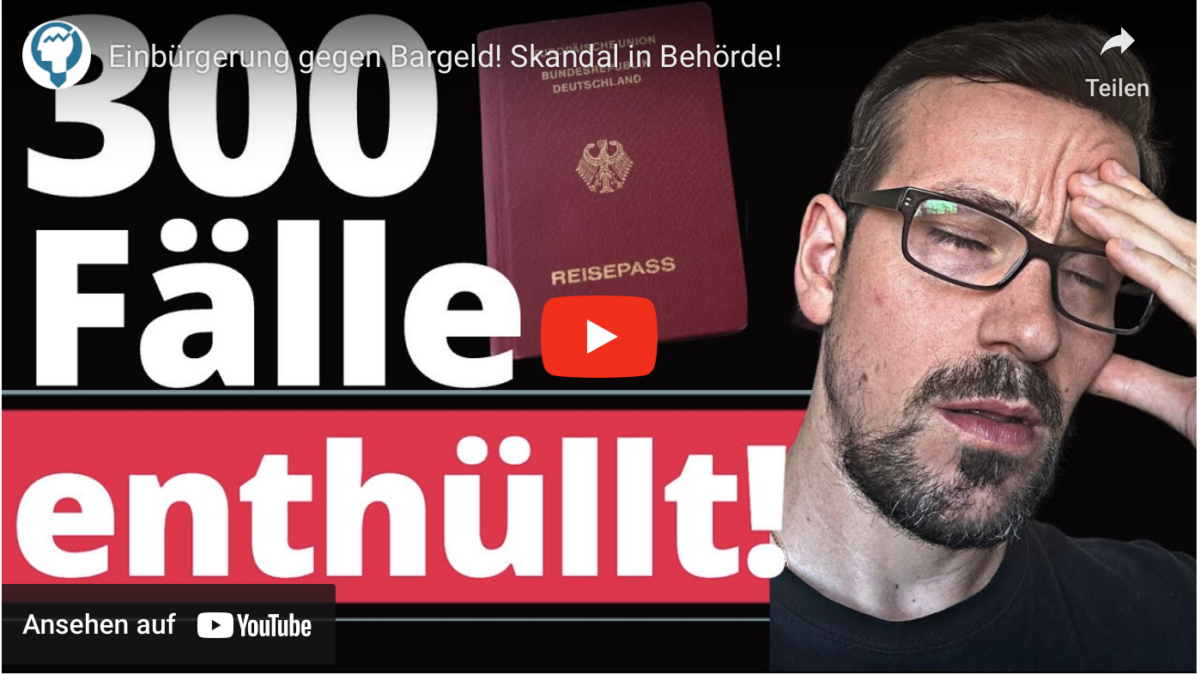 Einbürgerung gegen Bargeld! Skandal in Behörde!