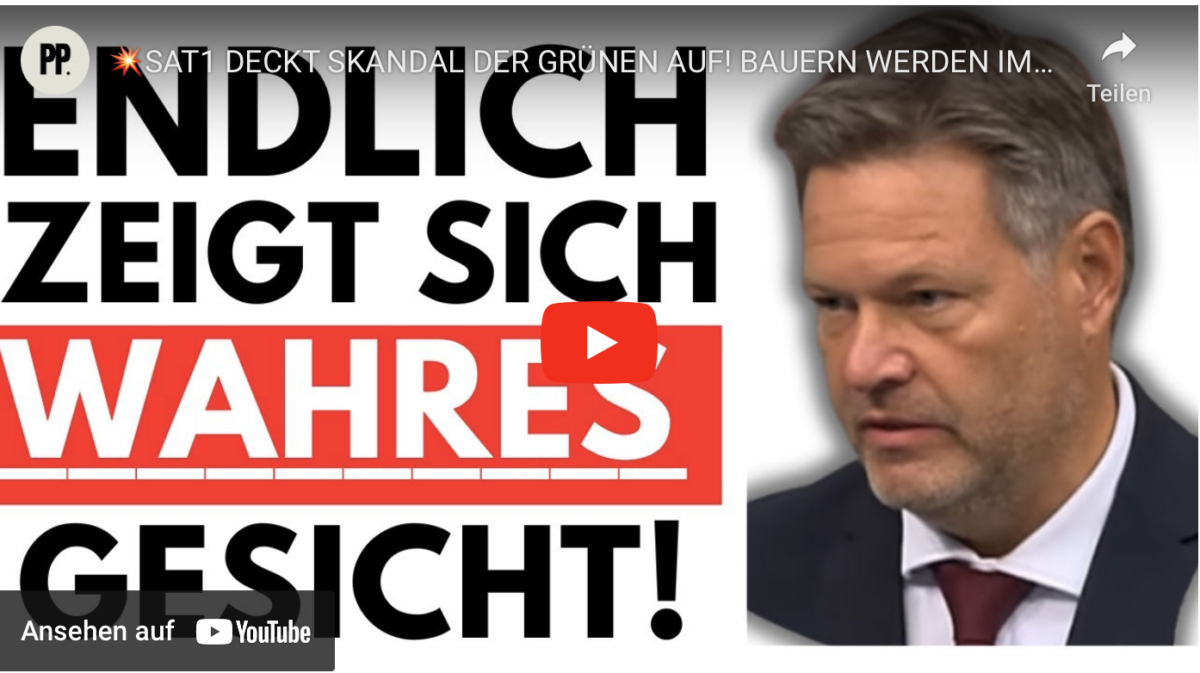 SAT1 DECKT SKANDAL DER GRÜNEN AUF! BAUERN WERDEN IMMER STÄRKER!