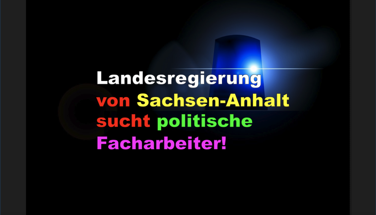 Politische Facharbeiter gesucht!!! Landesregierung zahlt Millionensummen an externe Berater!