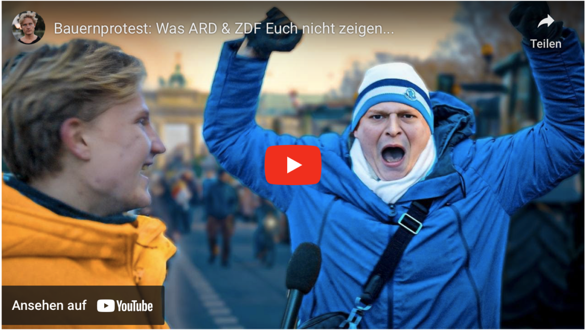 Bauernprotest: Was ARD & ZDF Euch nicht zeigen…..!