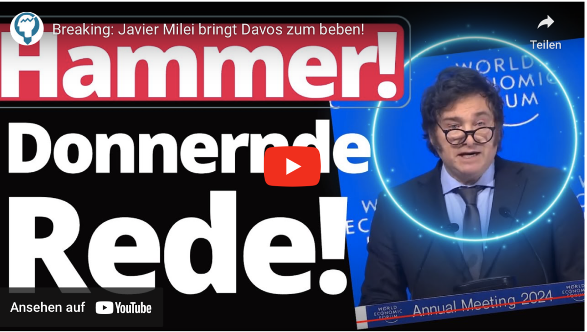 Breaking: Javier Milei bringt Davos zum beben!
