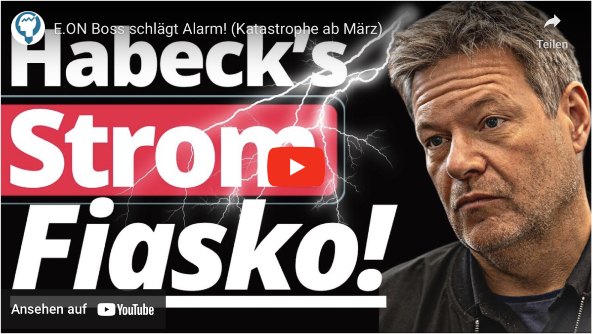 E.ON Boss schlägt Alarm! (Katastrophe ab März)!