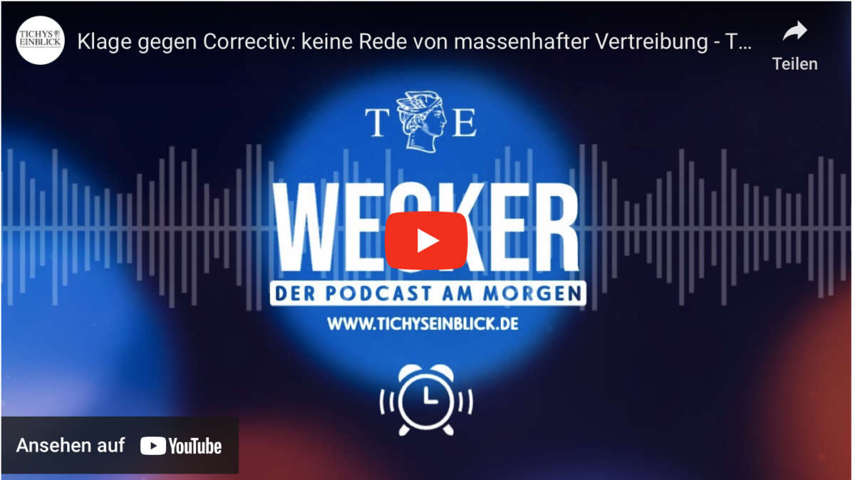 Klage gegen Correctiv: keine Rede von massenhafter Vertreibung –