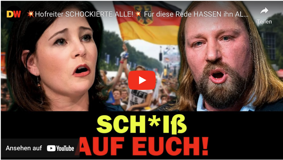 Hofreiter SCHOCKIERTE ALLE! Für diese Rede HASSEN ihn ALLE in Deutschland!