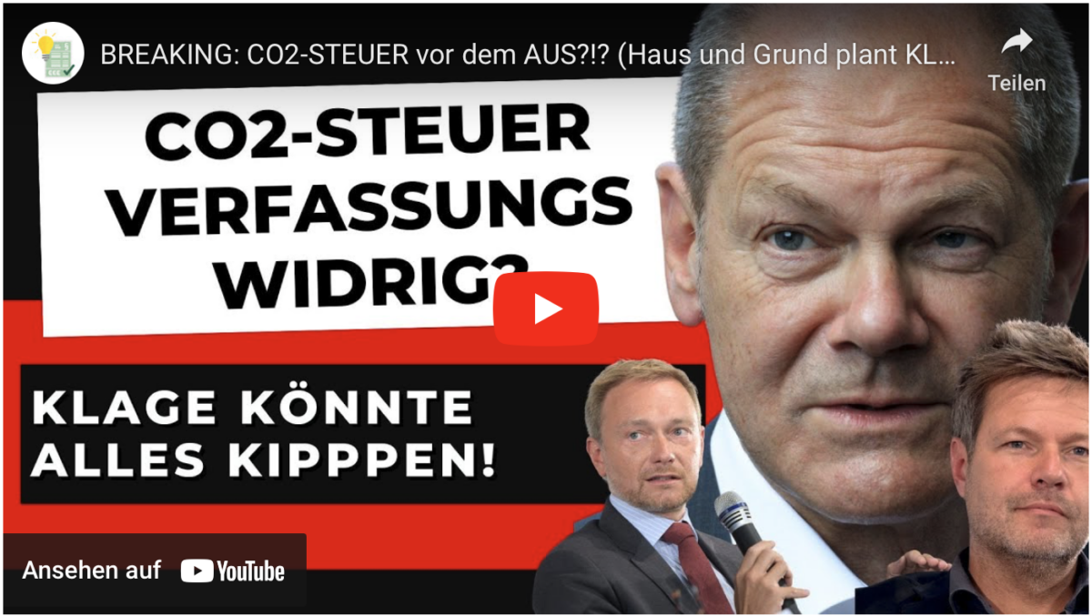 BREAKING: CO2-STEUER vor dem AUS?!? (Haus und Grund plant KLAGE!)